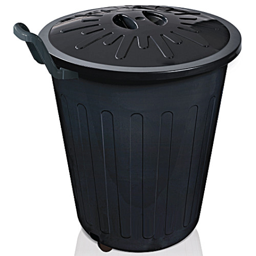 Cesto Fechado Com Tampa 100 Litros Com Rodas Arqplast