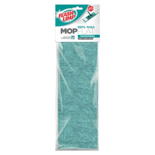 Refil para Mop de Microfibra FlashLimp Limpeza Geral