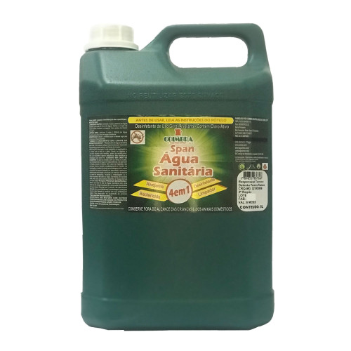 Span Água Sanitária 5 Litros Preço por Litro R$ 4,72