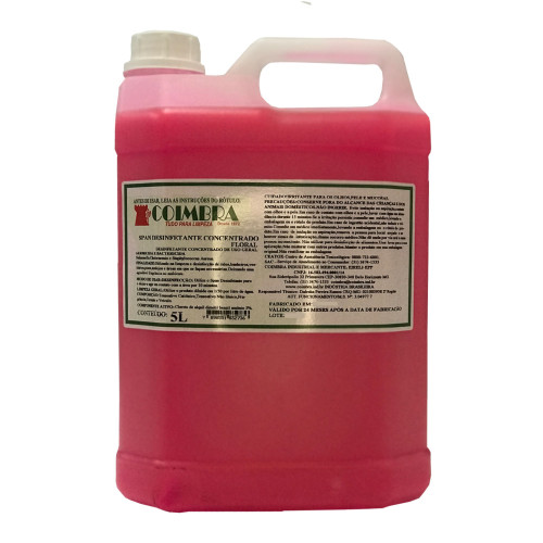 Span Desinfetante Concentrado Floral 5L Preço por litro R$ 18,20