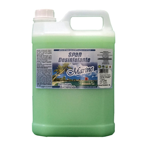 Span Desinfetante Marine 5L preço por litro R$ 6,30